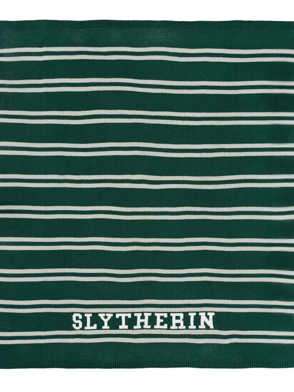 Gently used Harry Potter™ Collegiate Stripe House Throw Green Stripe Slytherin